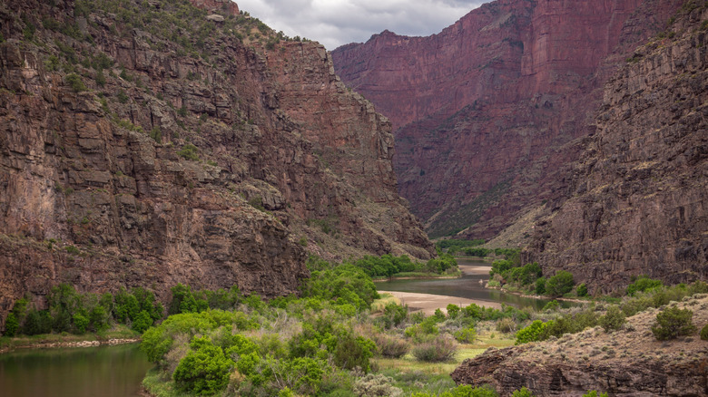 The Green River at the Gates of Lodore Canyon Entrance, Dinosaur National Monument, Colorado
