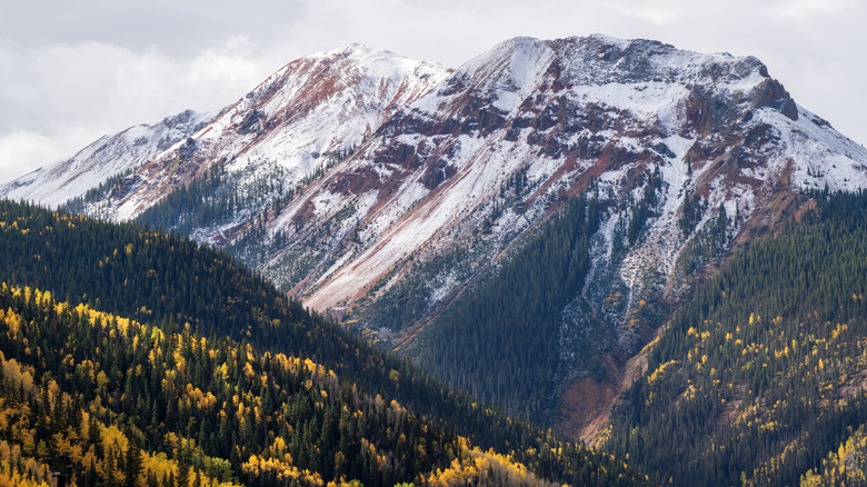 Scenery at Red Mountain Pass in Colorado, USA