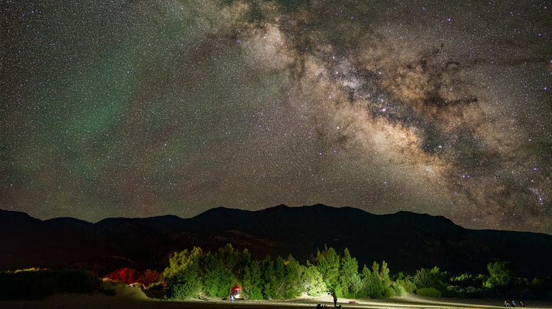 Starry skies over Great Sand Dunes National Park in Colorado