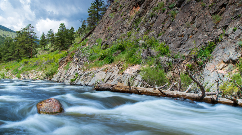 River rapids on the Big Thompson River of Colorado