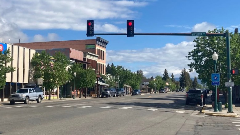 Street view of downtown Gunnison, Colorado.