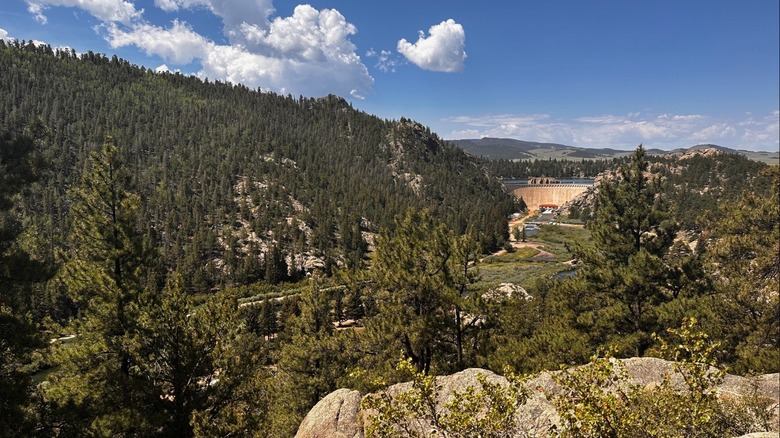 View from Overlook Trail at Eleven Mile Canyon Recreation Area