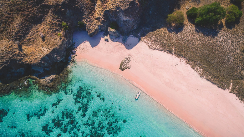 The powdery pink sands of Pantai Merah