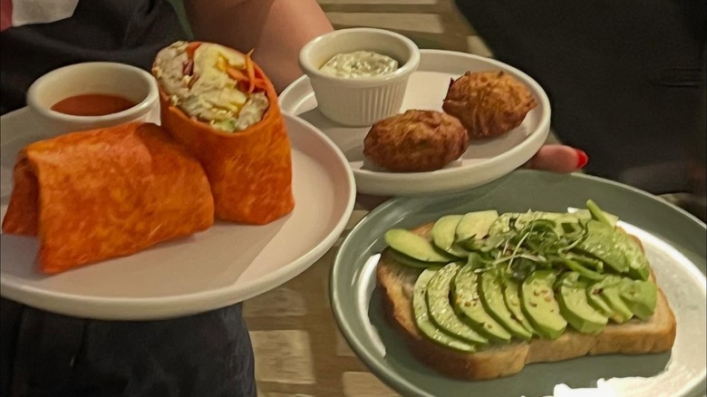 Food being served at Alchemy Cafe