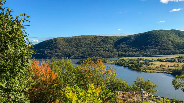 Aerial view of Lake Waramaug