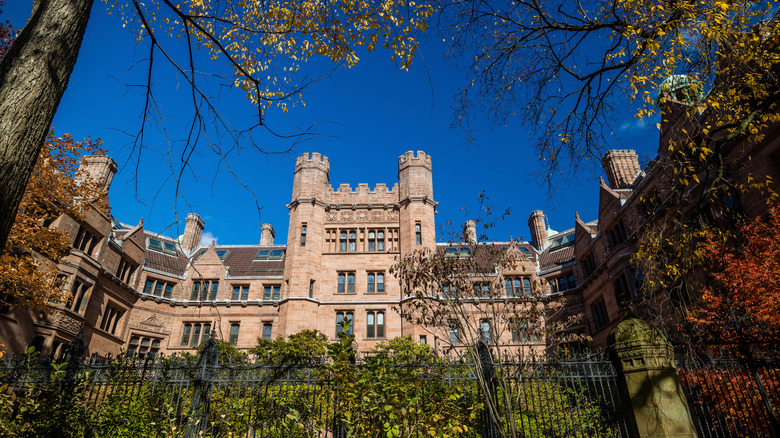 Yale University buildings in autumn