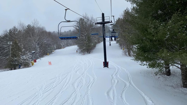 A ski lift at Mohawk Mountain, Connecticut
