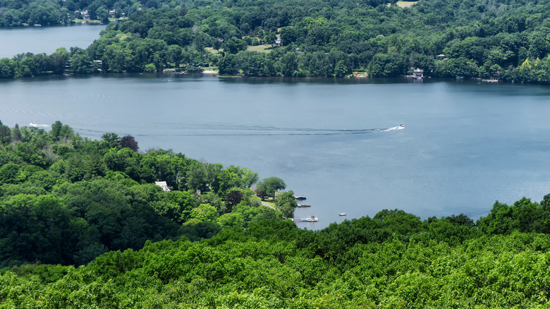 Lake Waramaug in New Preston, Connecticut