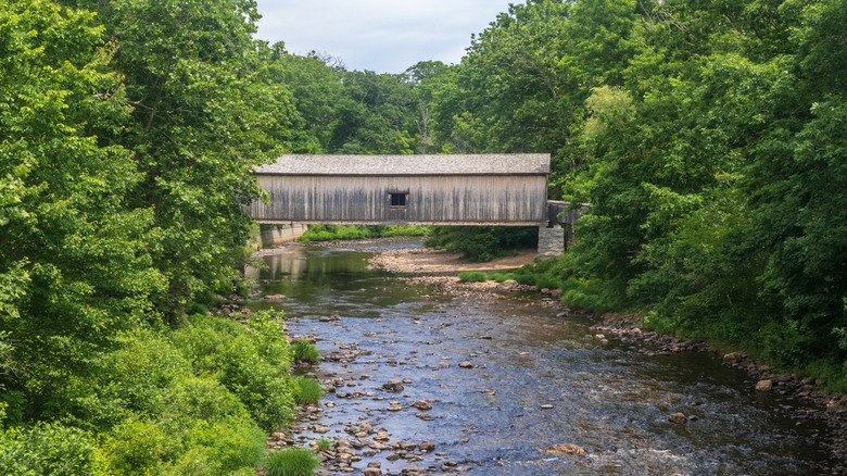 historic bridge in Salmon River State Forest