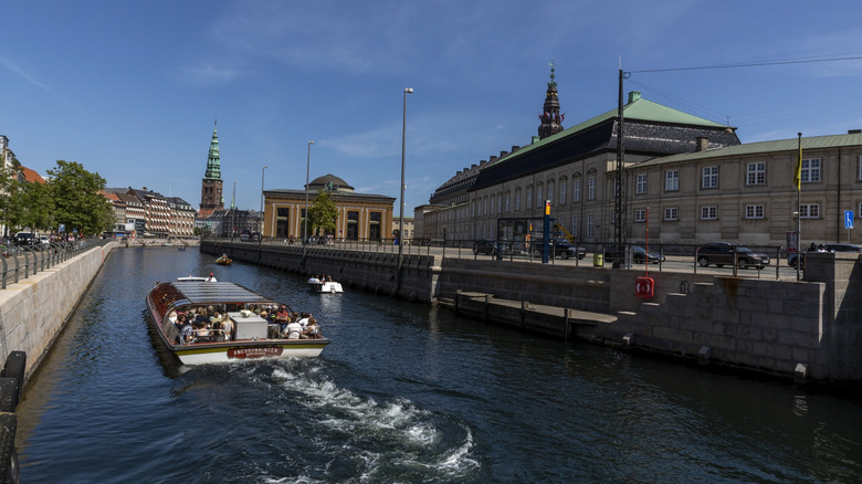 Canal boat in Copenhagen