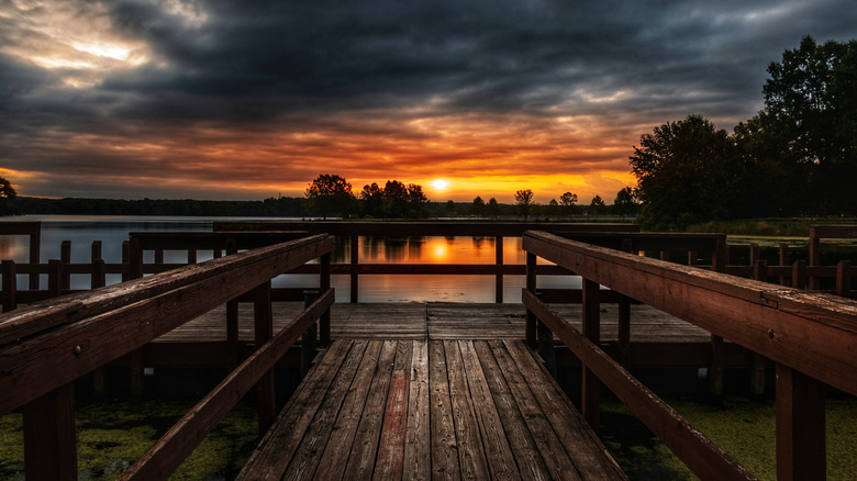 A dock at Mosquito Lake State Park