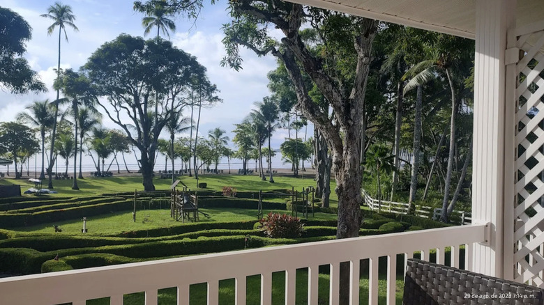 ocean views from a room balcony of barcelo tambor in costa rica
