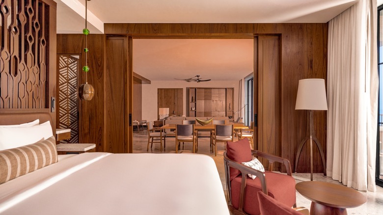 Inside a guest suite at Nekajui