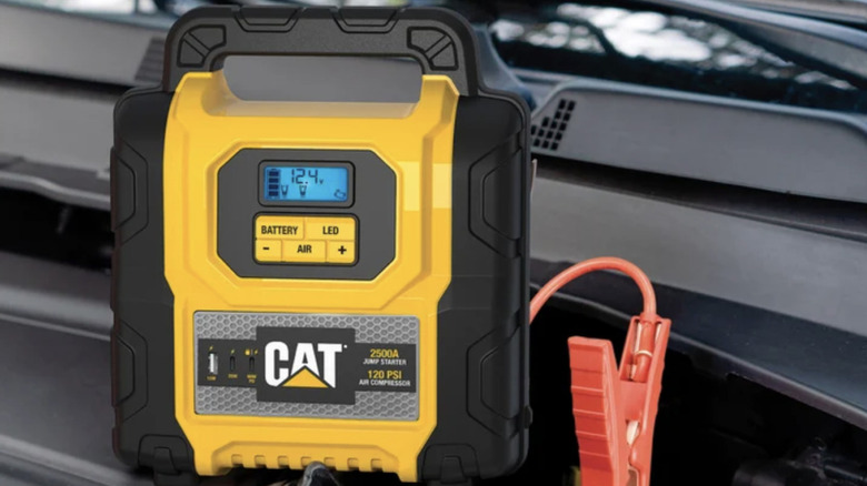 CAT 2500 Amp Lithium Jump Starter and Air Compressor and jumper cable