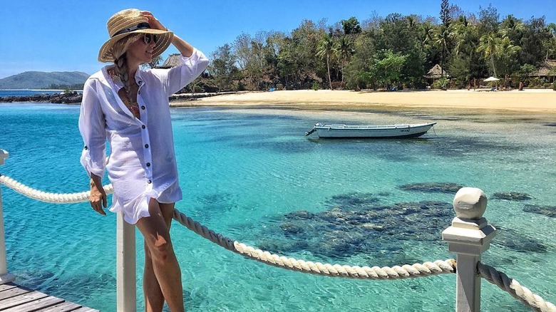 woman at Turtle Island, Fiji