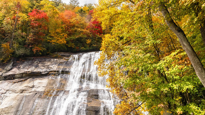 Rainbow falls in Sapphire, North Carolina