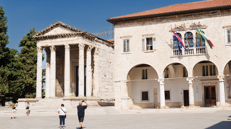 Temple of Augustus in Pula's Forum
