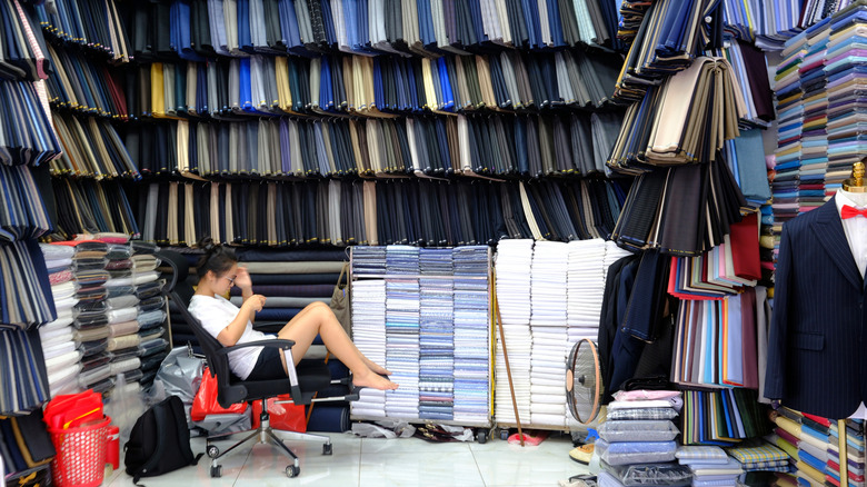 Tailor shop in Vietnam