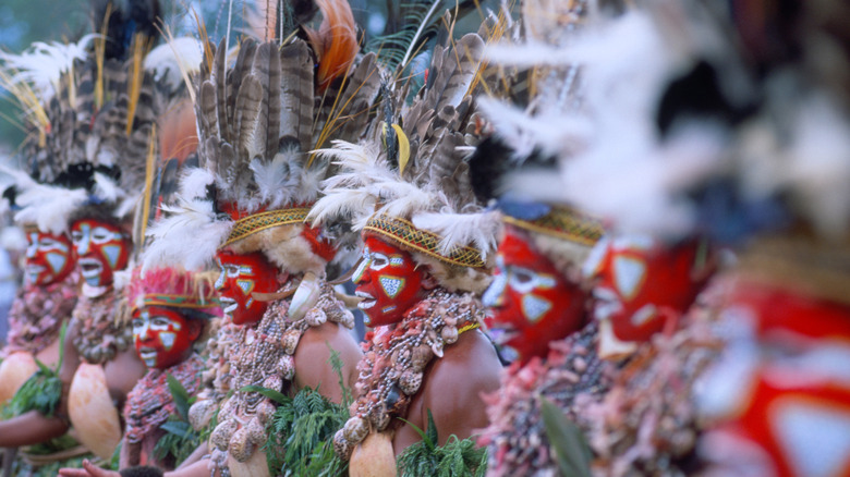 Tribal celebration in Papua New Guinea