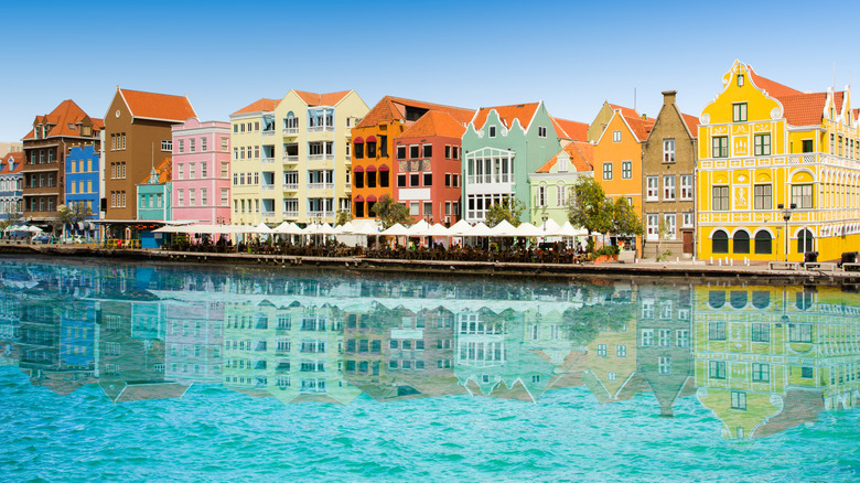An embankment in Willemstad, Curacao