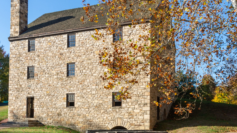Gristmill at George Washington Distillery in Mount Vernon, Virginia