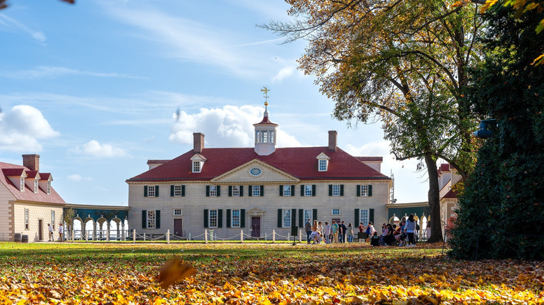 George Washington's estate Mount Vernon in Virginia in the autumn