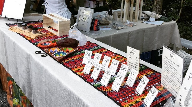 Double Spire Chocolate table at the Arden Fair