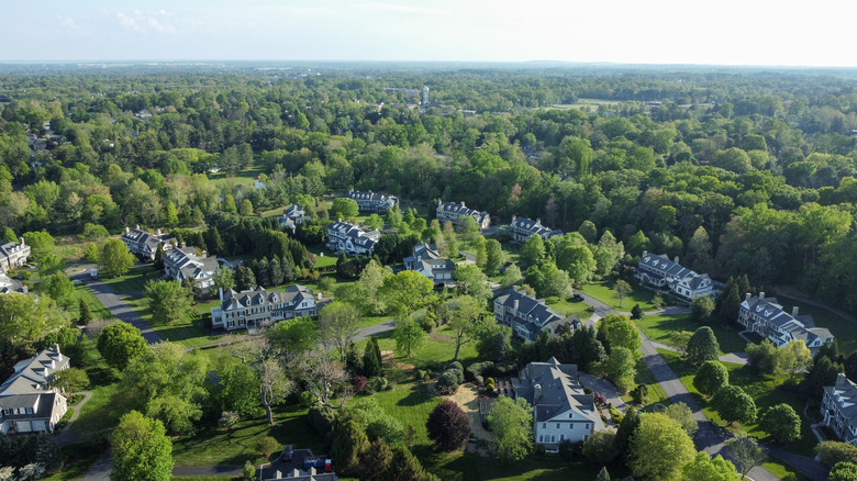 Aerial view of Greenville, Delaware