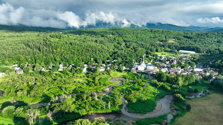 Stowe aerial view