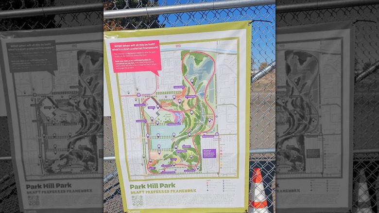 Map of Park Hill Park in Denver, Colorado
