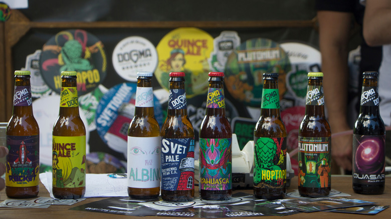 Lineup of Serbian brewery Dogma's beers