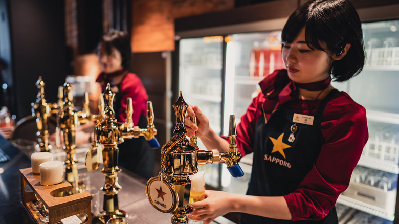 Beer bar in Sapporo Beer Museum