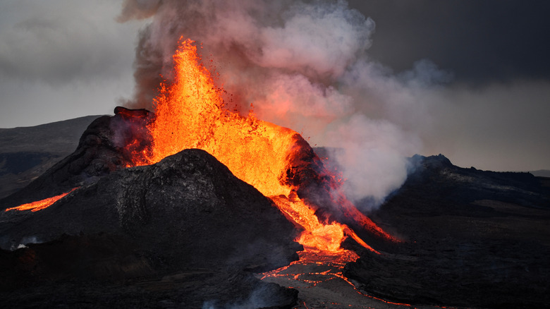 Volcanic eruption in Iceland