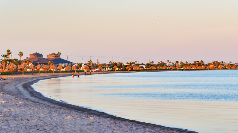 The beach in Rockport, Texas.