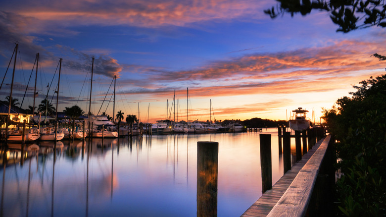 Sunrise at the South Jetty Boat Launch in Venice, Florida