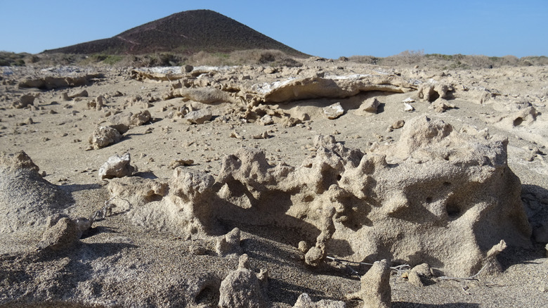 Sand on El Médano beach