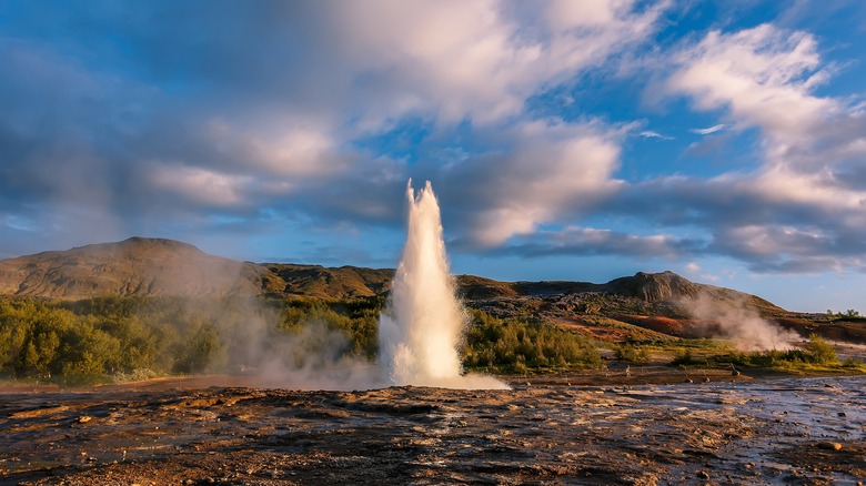 Strokkur geyser erupting