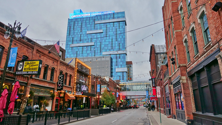 Greektown neighborhood in Detroit