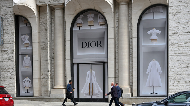 Entrance to Dior store in New York City