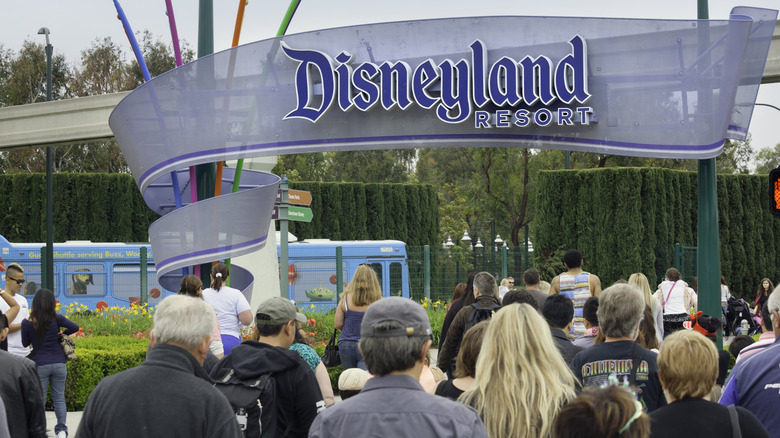 Crowd pouring into Disneyland