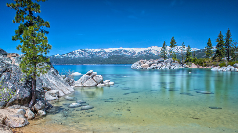 A view of Lake Tahoe in D.L. Bliss State Park, CA