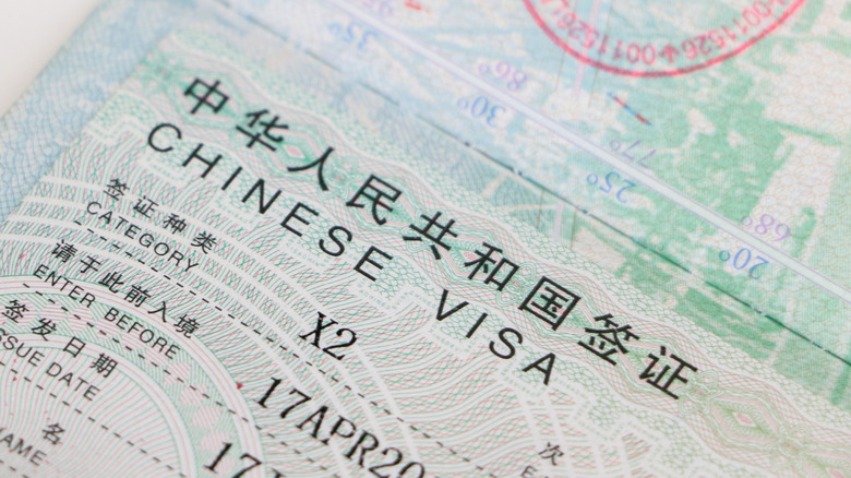 A Chinese Visa