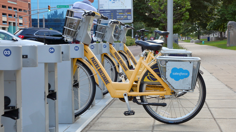 Pacers Bikeshare bikes