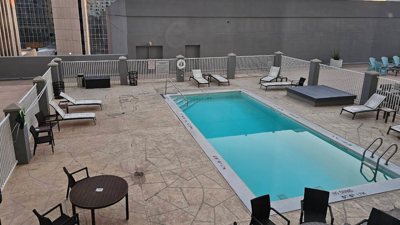 A view of the pool deck at the Renaissance Phoenix Downtown Hotel, AZ