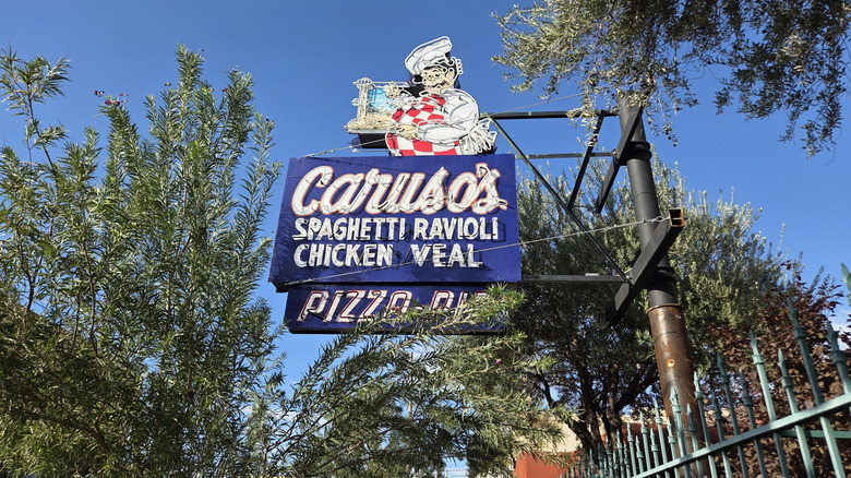 Caruso's Italian sign in the Fourth Avenue District