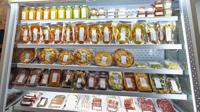 Selection of meats and prepared meals at Cumbrae's in Dundas, Ontario