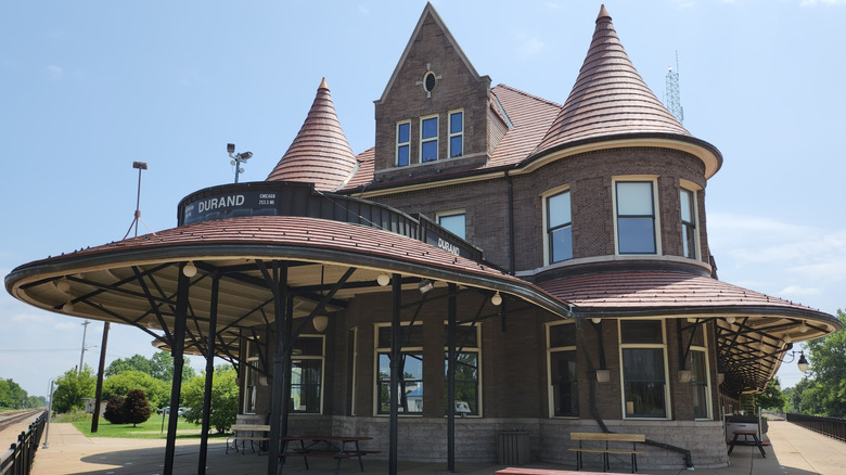 The historic Union Station in Durand, Michigan