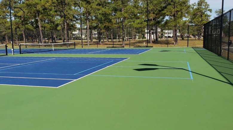 Tennis court at East Bay Park in Georgetown, South Carolina