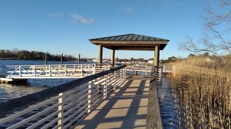 A dock at East Bay Park in Georgetown, South Carolina