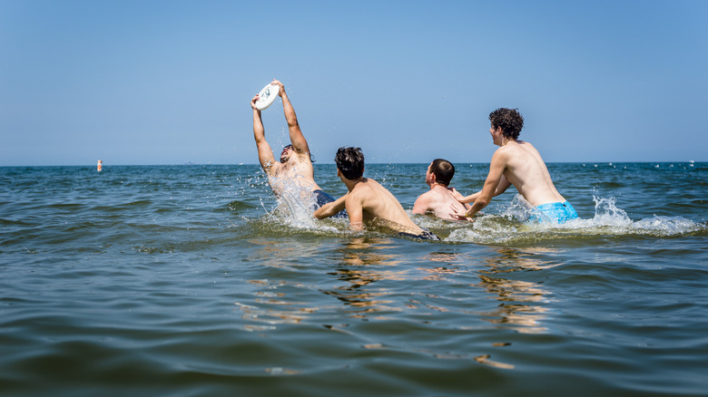 Friends playing the waters of Lake Erie